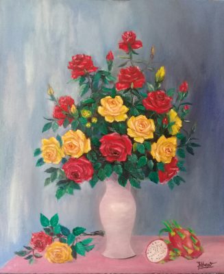 Still Life Painting with Roses