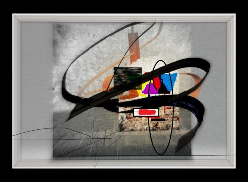 Contemporary digital abstract paintings in the digital era