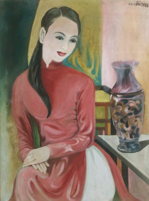 Girl and vase