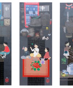 Folk games (Painting set of 3 pictures)