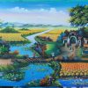 Country landscape painting