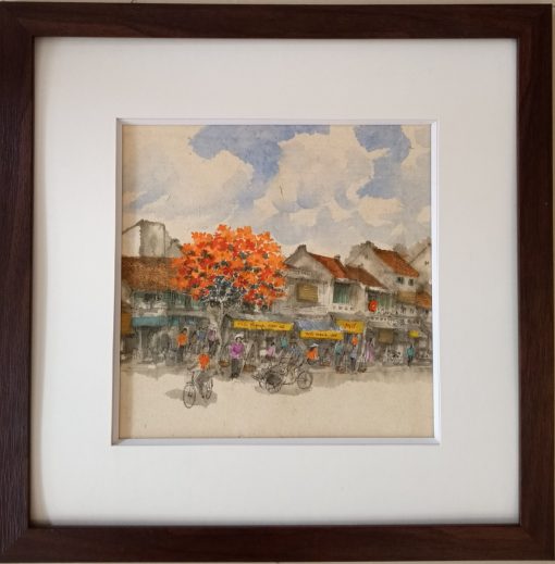 Landscape painting of Hanoi's old town
