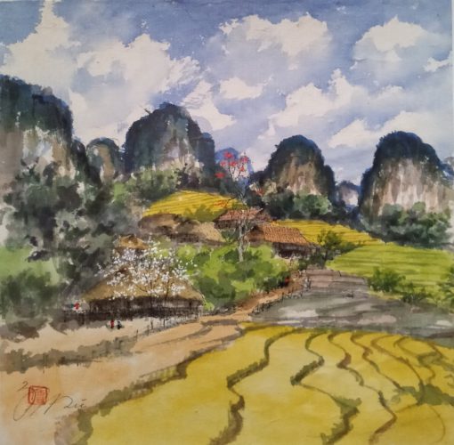 Moc Chau landscape painting